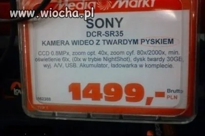 Kamera z twardym...