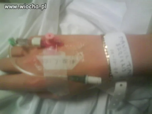 Szpan na kroplówke