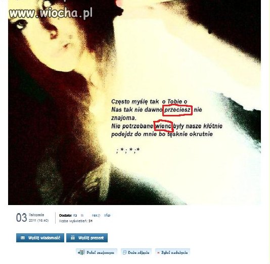 "Przeciesz CIę kocham"