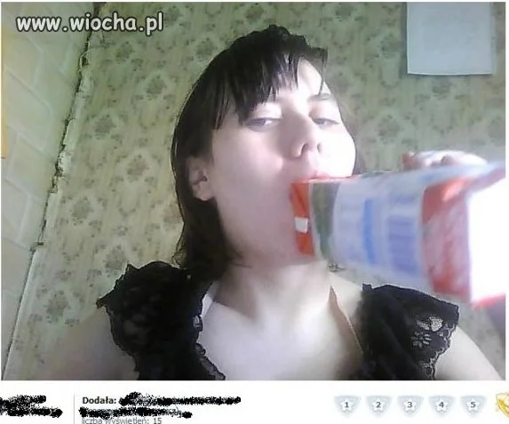 Lans mlekiem z Biedronki.
