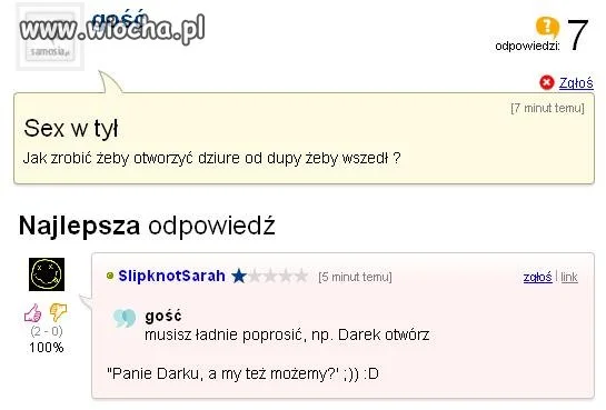 Sex w tył?