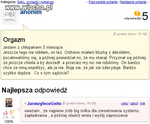 No i wyjaśnił tą sytuację 