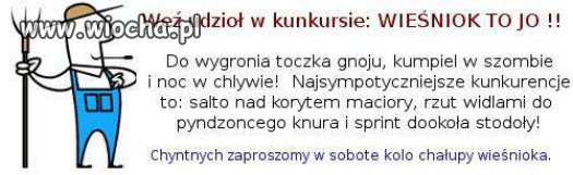 Nie wiocha aleee...