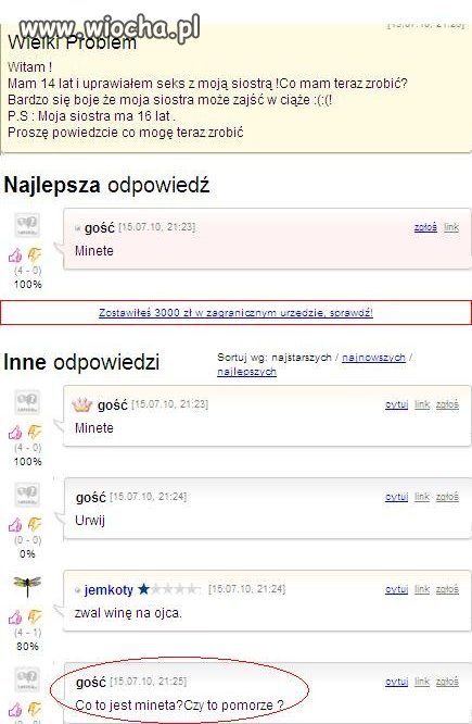 "Co to jest mineta? Czy to pomorze?"