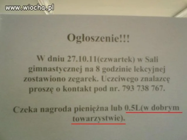 Ogłoszenie!!!