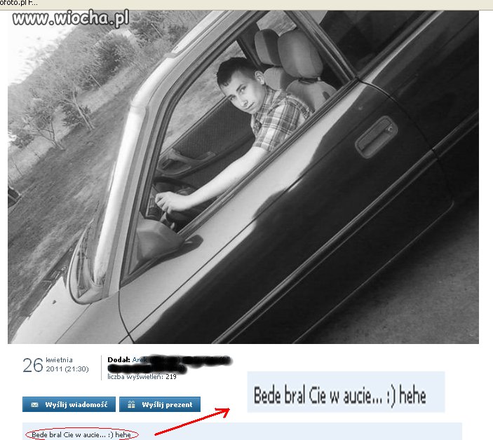 Będzie wyrywał laski na samochód ojca