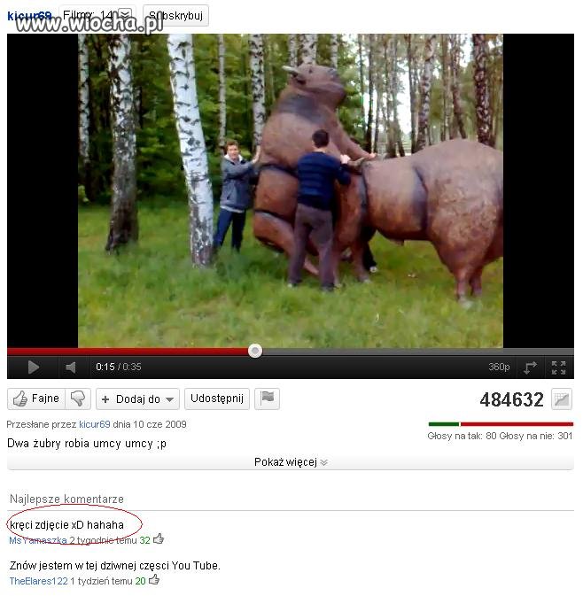 "Ten kręci zdjęcie."