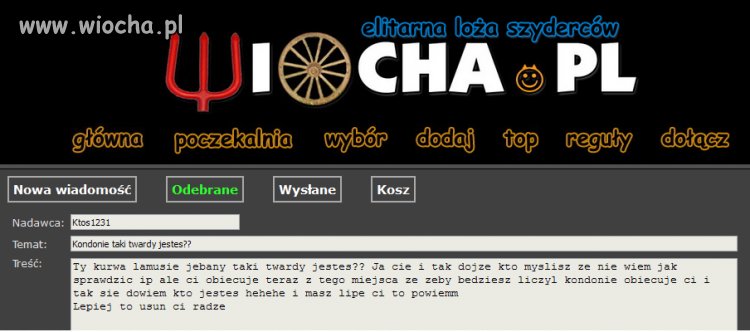 Użytkownik wiochy