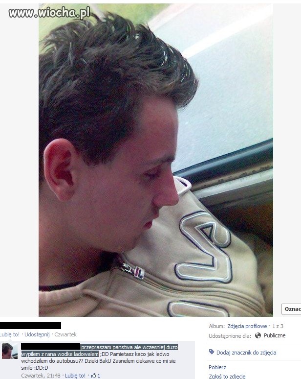Pochlał wódę ostro