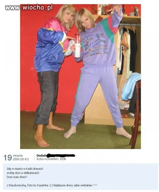 Idę w miasto w moich dresach
