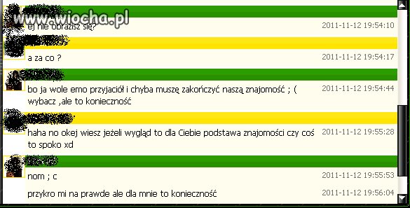 Bo ja wolę emo przyjaciół.