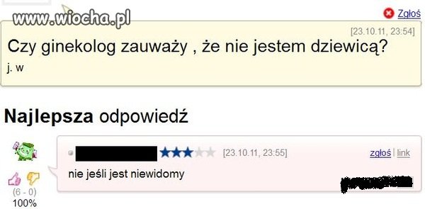 Ginekolog napewno nie zauważy