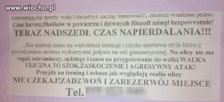 Trochę z "karata" i uciekł