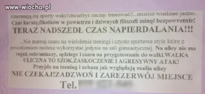 Trochę z "karata" i uciekł