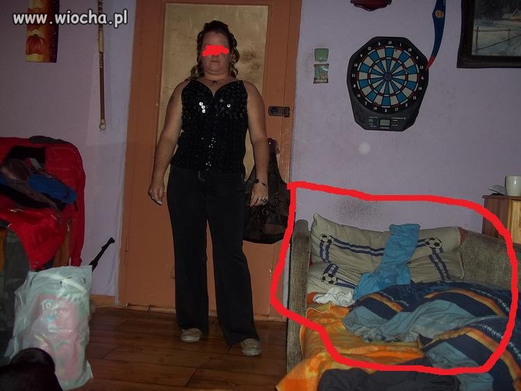 Zasyfiona pościel + ściana