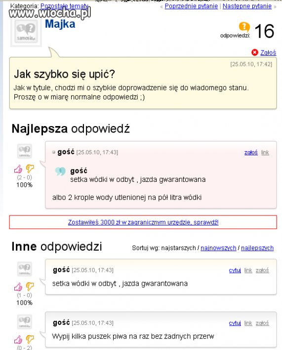Przepis na szybkie upicie się 