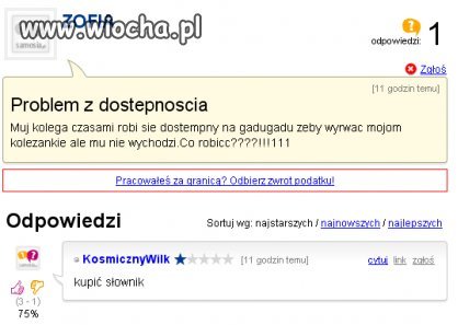 Problem z dostępnością...