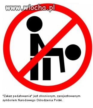 Zakaz pedałowania