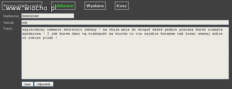 "JestemZwami" idioto ty, masz pajacu...