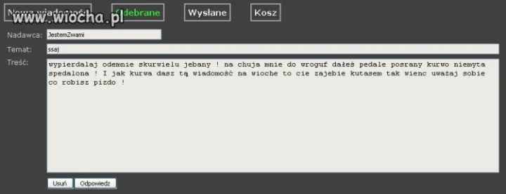 "JestemZwami" idioto ty, masz pajacu...
