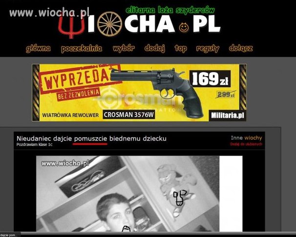 Chciał kogoś na wioche 