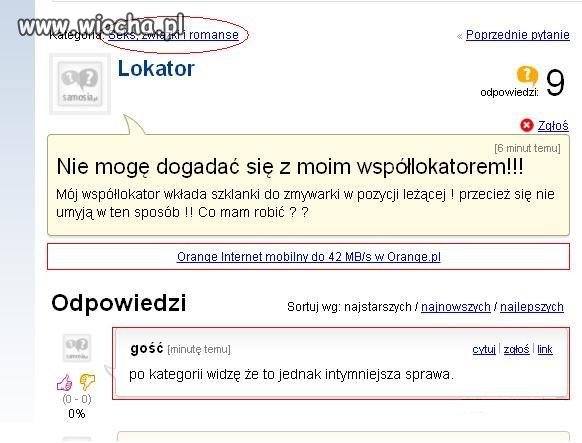 Problem z lokatorem