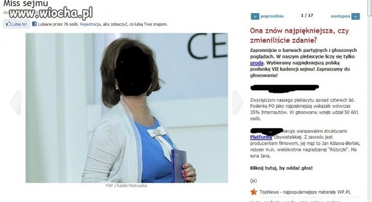 Myślałem, że mają być mądrzy - nie pięknii.