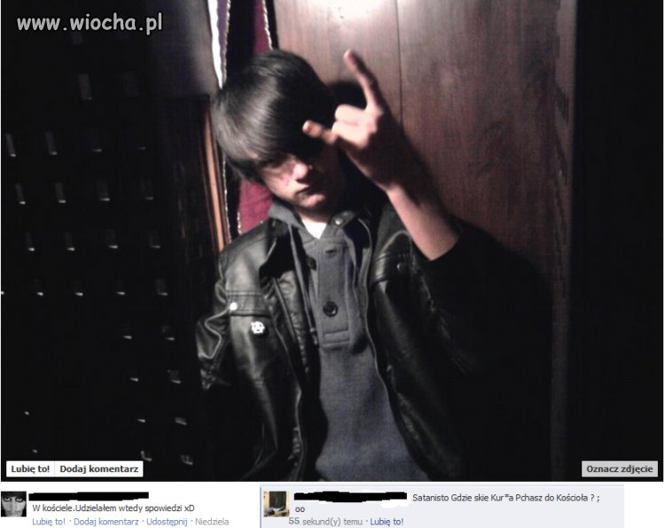"Gdzie sie Kur.* wa Satanisto pchasz do Kościoła?"