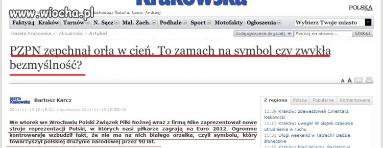 Tak być nie może, polska reprezentacja bez Orła,