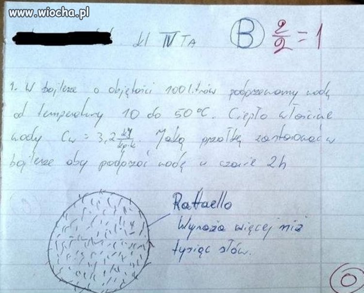 Rafaello nie pomogło.