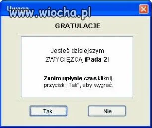 Wygrałeś iPada2 
