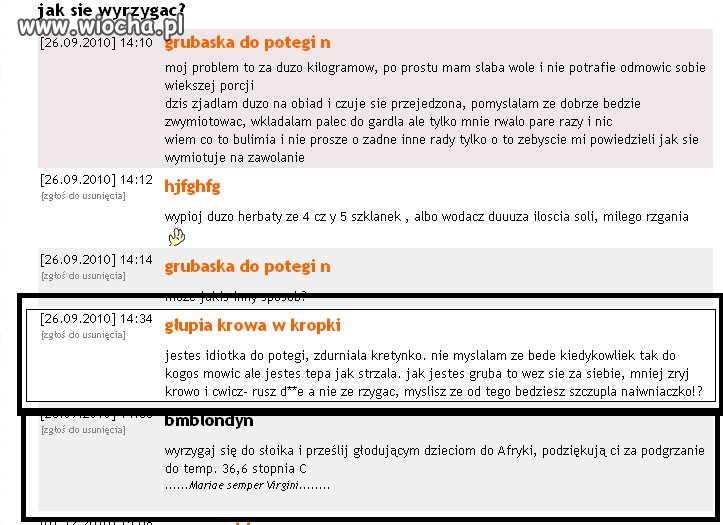 Jak się wyrzygać?