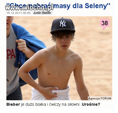 Chce nabrać masy dla Seleny