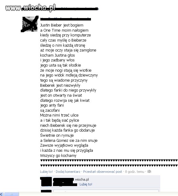 Nie ma to jak fanka Biebera 