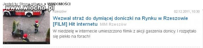 Wielki Pożar w Rzeszowie !