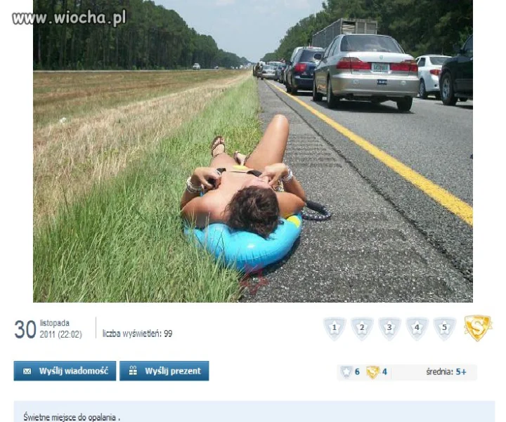 Idealne miejsce do opalania...