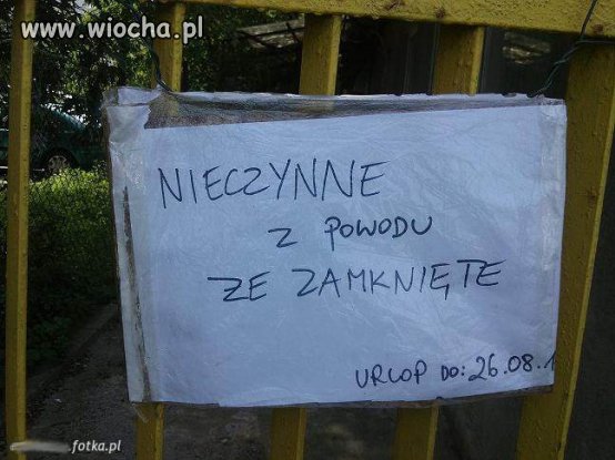 O taaak, to bardzo ważny powód