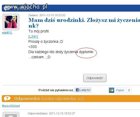 Desperatka bez przyjaciół.