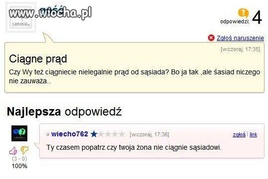 No i kto komu ciągnie???