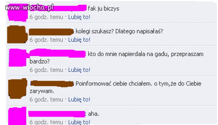 Chciał ją poinformować...