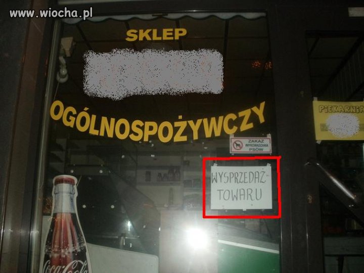 WYSPRZEDAŻ TOWARU