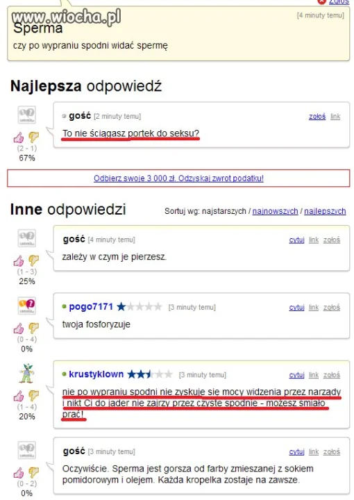 Pytania są głupie...