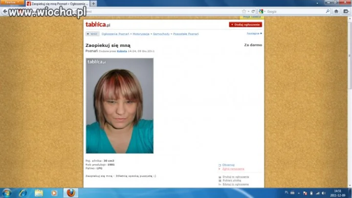 Zaopiekuj się mną. Jeżdże na LPG 
