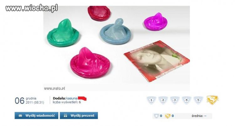 Fota z prezerwatywą