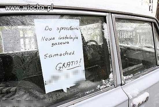 Kup instalację, samochód gratis.