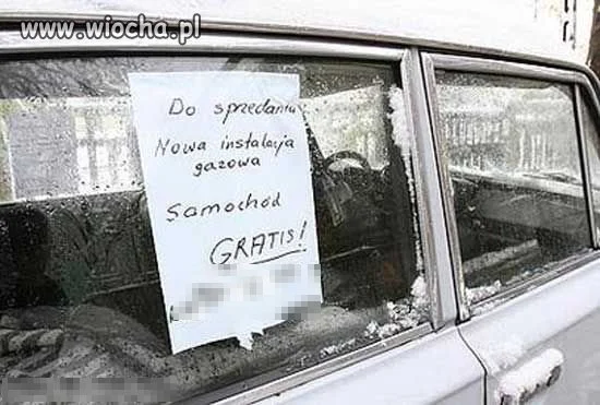 Kup instalację, samochód gratis.