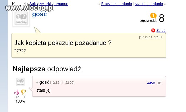 Dziwne pytanie