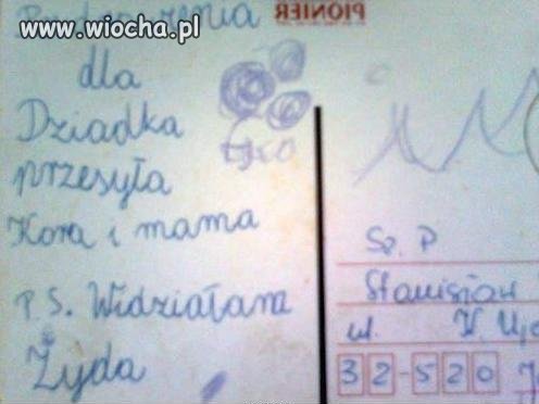 List do dziadka ...