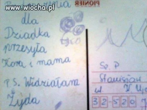 List do dziadka ...
