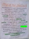 Praca na plaży